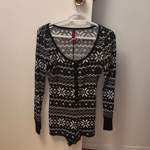 La SENZA Black and White Fair Isle Pyjamas